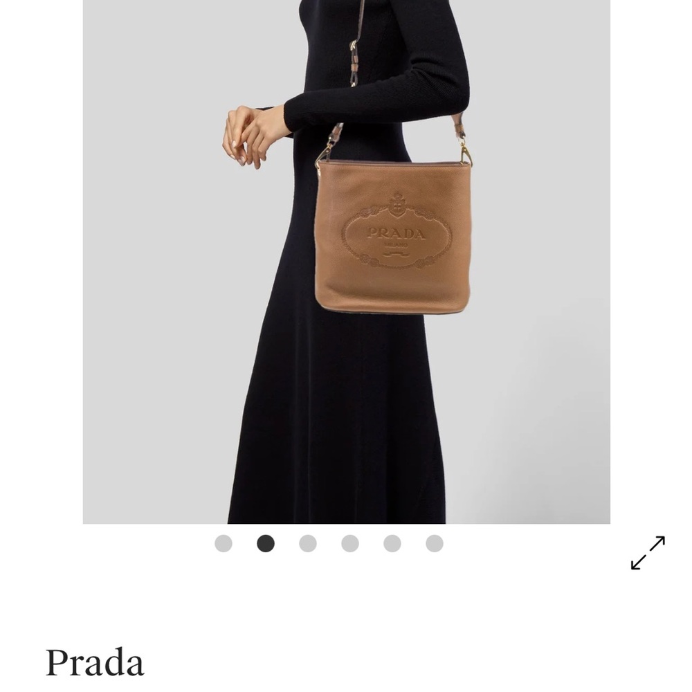 Prada Tan Leather Crossbody Bag - Picture 2 of 6